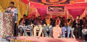 धुलिखेल १ मा  गोल्मा देवी आधारभूत विद्यालयको  नयाँ भवन उद्घाटन ।
