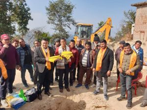 धुलिखेल : ११ पात्लेखेतमा मञ्जुश्रीको मुर्ती सहितको पार्क ,शिलान्यास