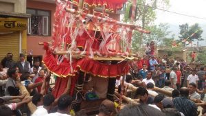 धुलिखेल नगरमा २ हजार बर्ष देखि सन्चालन हुन्दै आएको  बिस्केट जात्रा स्थगित