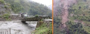 मृतक सङ्ख्या ११ पुग्याे, २२ बेपत्ता, ३५ घरमा क्षति, बेलीब्रिज बगायो
