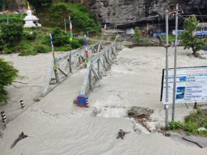 मर्स्यांदी नदीमा पानीको बहाव घटेन, नदी क्षेत्र उच्च जोखिममा