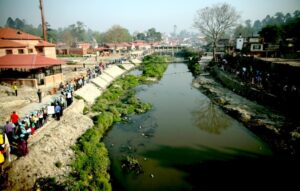 पचास वर्षपछि पुरानो धारमा फर्कियो बाग्मती, कोरिडोर बनेन