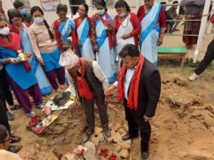 धुलिखेल  २ रबिओपीमा  २ करोड  ७० लाखको लागतमा निर्माण हुने स्वस्थ्य चौकीको भवन  शिलन्यास